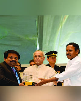 Honoured by the President of India