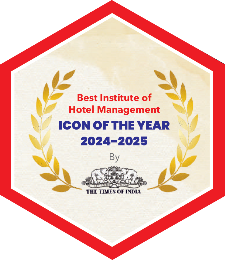 Best Institute of Hotel Management — Icon of the Year 2024–2025 by The Times of India